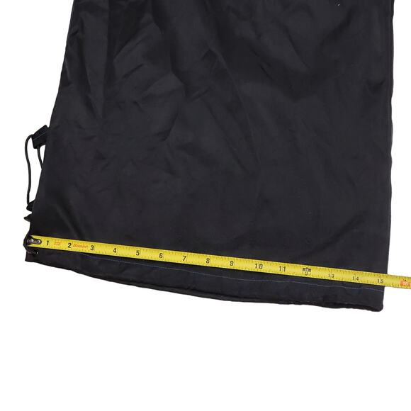 Vtg Kik Wear Baggy Wide Leg Black 90s Raver Skate Cargo Pants PunkCore Nylon Y2K - Picture 8 of 16